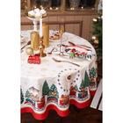 Скатерть новогодняя «Этель. Новогодняя ярмарка», d=150 ± 3 см с ГМВО, 100% хлопок, саржа 190 г/м² - Фото 2