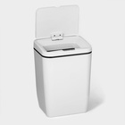 Ведро для мусора сенсорное Доляна, 12 л, белое - Фото 4