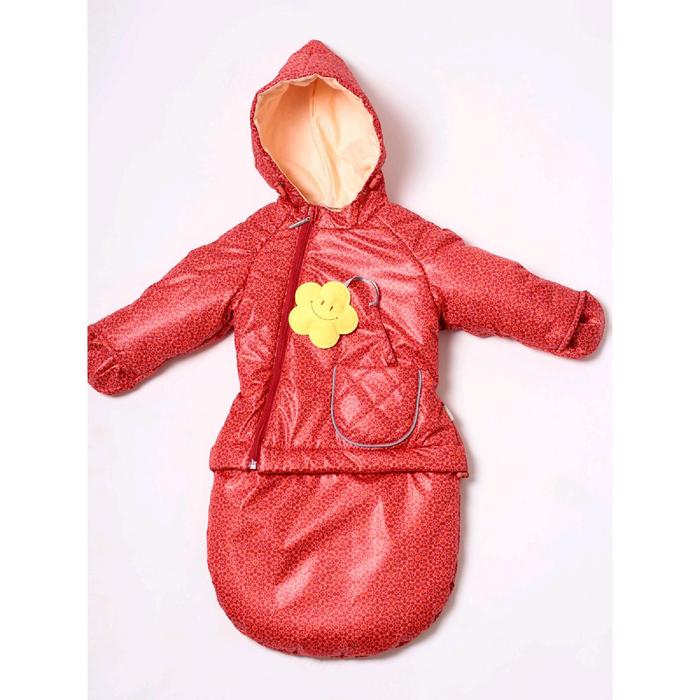 Комбинезон детский «Гномик», рост 68 см, цвет красный
