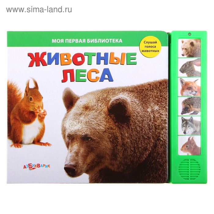 Книга "Животные леса" Моя первая библиотека, музыкальная - Фото 1