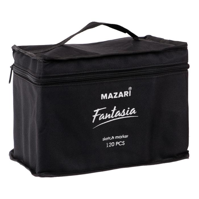 Маркеры для скетчинга двусторонние Mazari Fantasia, 120 цветов - Фото 1