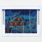 Алмазная мозаика на новый год с полным заполнением на холсте «Рождественский вечер», 30×40 см, набор для творчества. - Фото 6