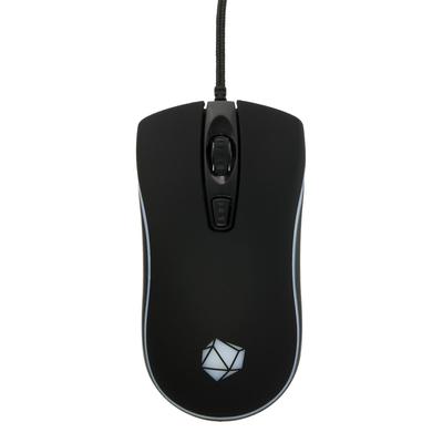 Мышь Qumo Onyx RGB M73, игровая, проводная, оптическая, 2400 dpi,  4 кнопки, USB,RGB, чёрная