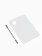 Палитра для смешивания лаков, 10×15 см, с шабером 15 см, прозрачная - Фото 1