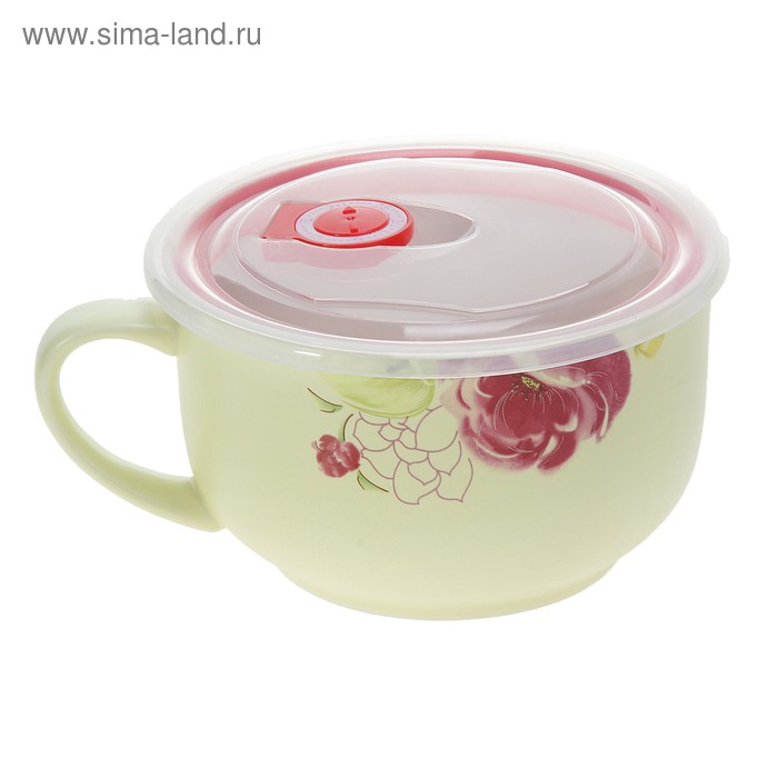 Бульонница 700 мл "Венгрия" вакуумная крышка, цвет желтый - Фото 1