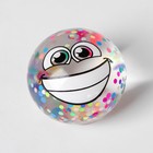 Антистресс сквиш мялка «Смайлики», с блёстками, с жидкостью, в шоубоксе, МИКС - Фото 2