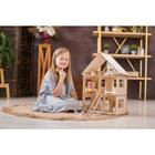Конструктор-кукольный домик «Коттедж с мебелью» из дерева - Фото 2