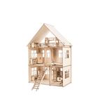 Конструктор-кукольный домик «Коттедж с мебелью» из дерева - Фото 5