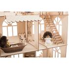 Домик кукольный ХэппиДом Premium «Коттедж», трёхэтажный, с мебелью, сборная модель - Фото 15