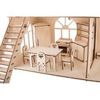 Домик кукольный ХэппиДом Premium «Коттедж», трёхэтажный, с мебелью, сборная модель - Фото 5