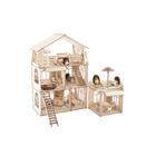 Домик кукольный ХэппиДом Premium «Коттедж», трёхэтажный, с пристройкой, с мебелью, сборная модель - Фото 14