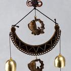 Музыка ветра металл, пластик "Карп и ожерелье" 5 колокольчиков 64 см - фото 21101593