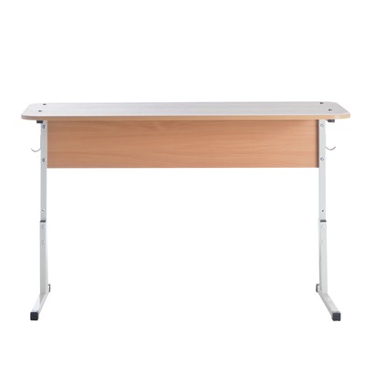 Стол ученический двухместный, с закруглёнными углами, регулируемый по высоте, ростовая группа №3 – 7, цвет бук светлый