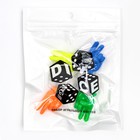 Фишки для настольных игр 4 шт. 3.9×1.9 см, кубики 1.2 см 2 шт. - Фото 2