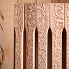 Абажур деревянный угловой "Русские узоры" 31х27х11 см - Фото 3