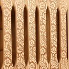 Абажур деревянный угловой плоский "Русские узоры" 29,5х27,5х6 см - Фото 6