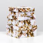 Набор коробок 3 в 1 "Свадьба кольца и букет невесты", 19 х 19 х 9,5 - 15,5 х 15,5 х 6,5 см - фото 42851559