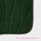 Коврики для ванной и туалета Доляна «Водоросли», 2 шт., 40×50, 50×80 см, синие - Фото 3