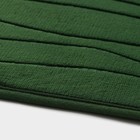 Набор ковриков для ванной и туалета Доляна «Водоросли», 2 шт, 40×50, 50×80 см, цвет зелёный - Фото 3