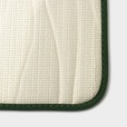 Набор ковриков для ванной и туалета Доляна «Водоросли», 2 шт, 40×50, 50×80 см, цвет зелёный - Фото 4