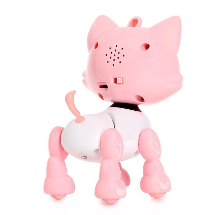 Интерактивная игрушка «Котёнок Лу-Лу» катается, свет, звук, реагирует на хлопки - фото 1899802773