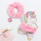 Резинка для волос и значок «Бархат», единорог - Фото 5