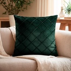 Наволочка декоративная «Этель. Соло», размер 43×43 см, изумрудный - Фото 2