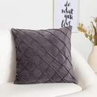 Наволочка декоративная «Этель. Соло», размер 43×43 см, серая 4992381