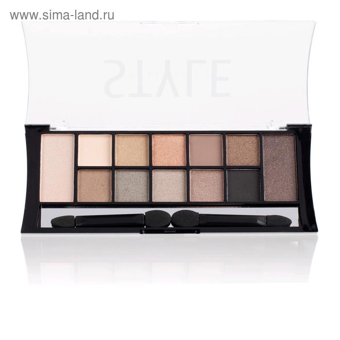 Тени для век TF Style Palette Eyeshadow 12 оттенков, тон 902C коричнево-бежевый nude - Фото 1