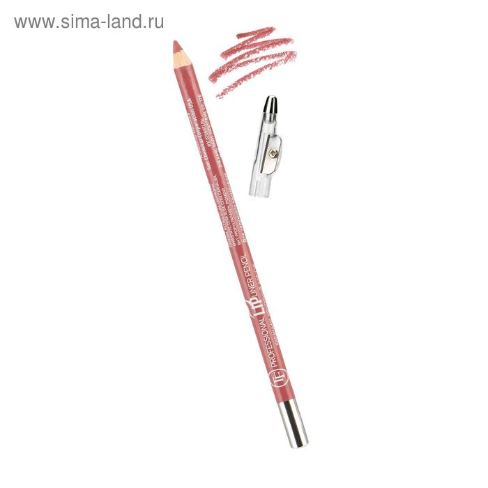 Карандаш для губ с точилкой TF Professional Lipliner Pencil, тон №120 пыльно-фиолетовый - Фото 1