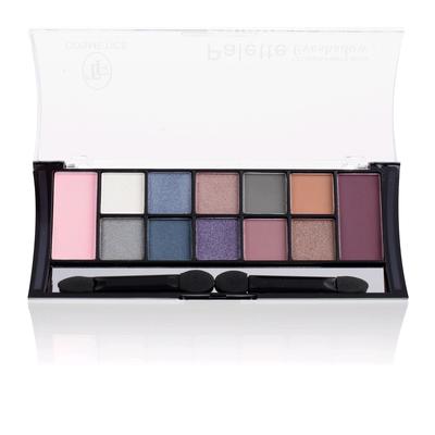 Тени для век TF Color Palette Eyeshadow 12 оттенков, тон 04C Сине-фиолетовая гамма