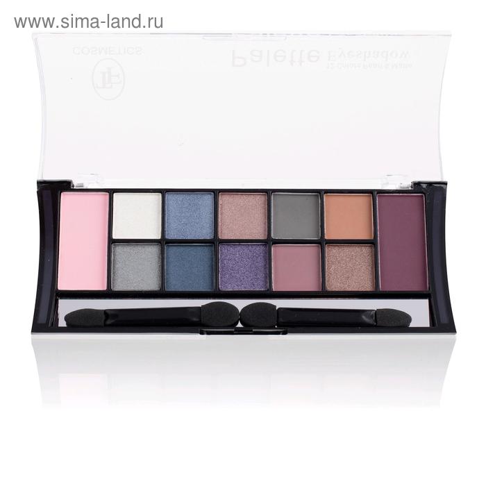 Тени для век TF Color Palette Eyeshadow 12 оттенков, тон 04C Сине-фиолетовая гамма - Фото 1