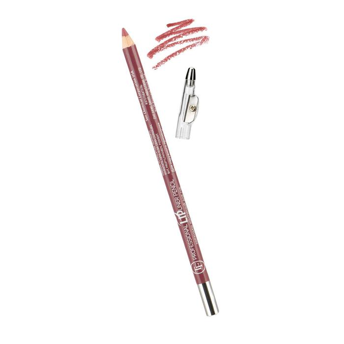 Карандаш для губ с точилкой TF Professional Lipliner Pencil, тон №121 пыльно-розовый