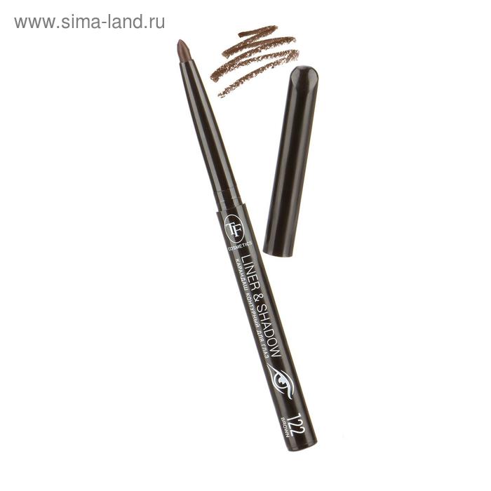 Контурный карандаш для глаз TF Liner & Shadow автоматический, тон №122 brown - Фото 1