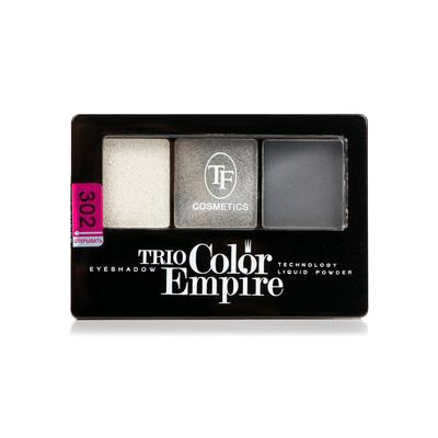 Тени для век TF Trio Color Empire, тон 302 графит