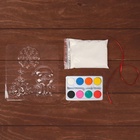 Ёлочные игрушки из гипса «Новогодние», 3 фигурки, набор для творчества - Фото 3