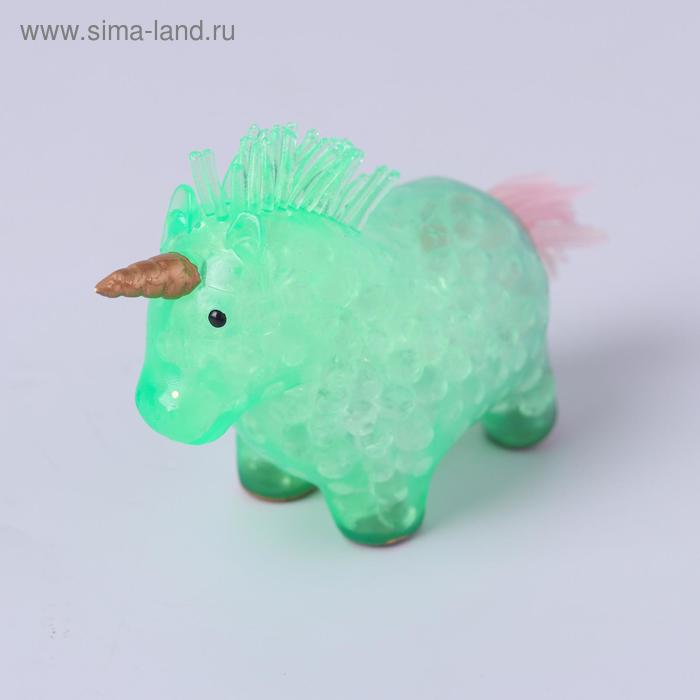 Мялка «Единорог», с гидрогелем, липкий, цвета МИКС - Фото 1