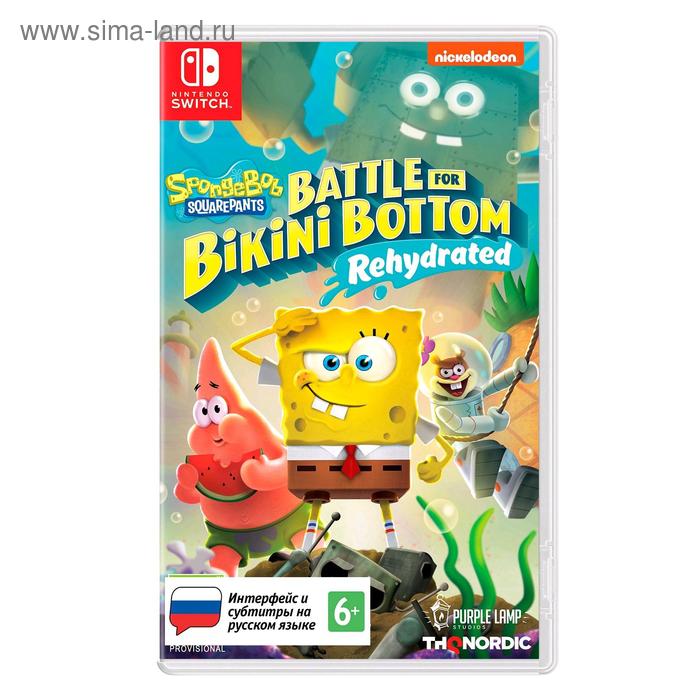Игра для Nintendo Switch SpongeBob SquarePants Battle For Bikini Bottom Rehydrated Ст. изд - Фото 1