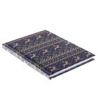 Записная книжка А6, 80 листов, сшивная "Свитер с оленями", твёрдая обложка, металлизация, блок 60 г/м2 - Фото 2