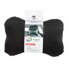 Подушка автомобильная косточка, на подголовник, велюр, чёрный, ромб, 16×24 см - Фото 9