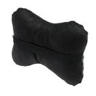 Подушка автомобильная косточка, на подголовник, экокожа, чёрный, 16×24 см - Фото 3