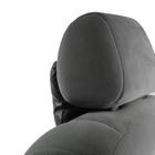 Подушка автомобильная косточка, на подголовник, экокожа, чёрный, 16х24 см - фото 80247