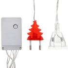 УЦЕНКА Гирлянда «Занавес» 2×1.5 м, IP20, УМС, серебристая нить, 360 LED, 220 В, 8 режимов, свечение красное - Фото 3