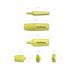 

Маркер текстовыделитель 5.2 ErichKrause "Visioline Mini Spring" жёлтый 48786