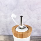 Набор для специй и соусов на подставке "Эстет. Вдохновение", 4 предмета: солонка, перечница, 2 банки для соусов 200 мл - Фото 3