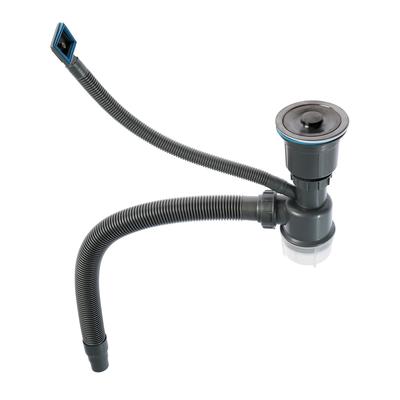 Мойка FABIA PROFI, 60×50 см, графит, врезная, S = 3.0 и 0.8 мм, сифон с переливом + корзина