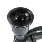 Мойка FABIA PROFI, 60×50 см, графит, врезная, S = 3.0 и 0.8 мм, сифон с переливом + корзина - Фото 7