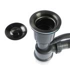 Мойка FABIA PROFI, 60×50 см, графит, врезная, S = 3.0 и 0.8 мм, сифон с переливом + корзина - Фото 8