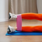 Фитнес-резинка ONLYTOP HEAVY, 32,5х8,2х0,3 см, нагрузка 45-55 кг, цвет розовый - Фото 11