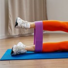 Фитнес-резинка ONLYTOP MEDIUM, 36х8,2х0,3 см, нагрузка 35-45 кг, цвет фиолетовый - Фото 9